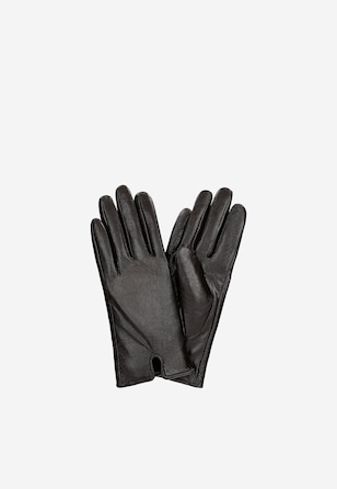 Mănuși maro din piele damă