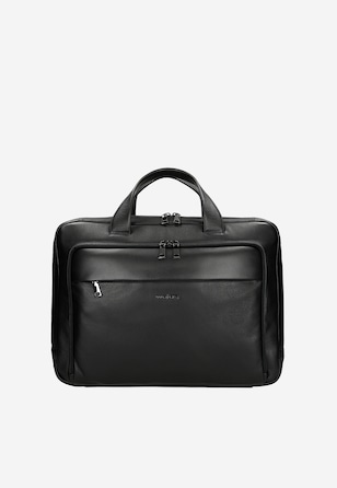 Men's large black bag with multiple pockets