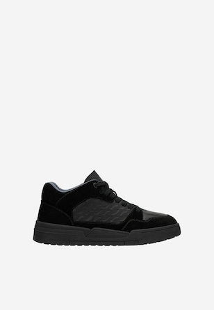 Czarne trzewiki męskie typu trampki