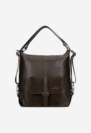 Men's dark brown backpack-bag