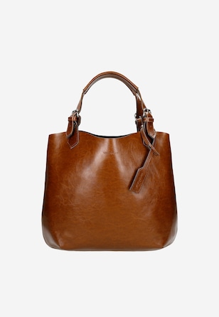 Velká hnědá dámská nákupní taška