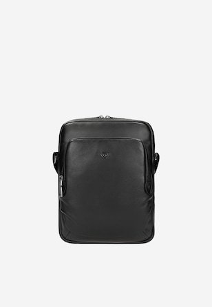 Men's small black shoulder bag