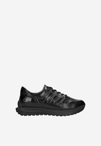 Czarne awangardowe sneakersy męskie