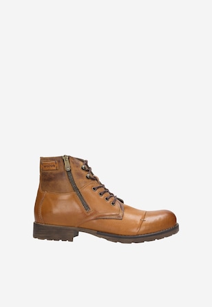 Hnědé pánské kotníkové boty