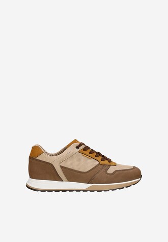 Brązowo-beżowe sneakersy męskie