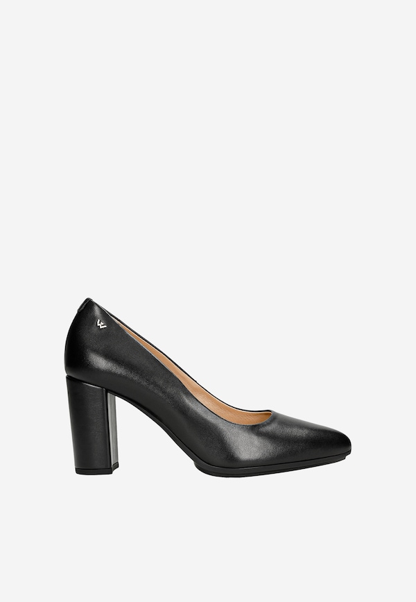 Stiletto negre cu toc