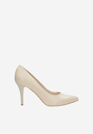 Beżowe czółenka damskie