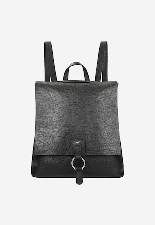 Praktyczna plecakotorba ze skóry licowej