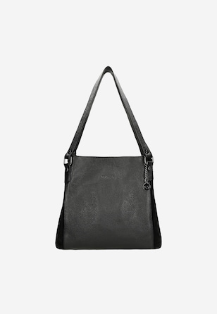 Geantă mare neagră din piele damă