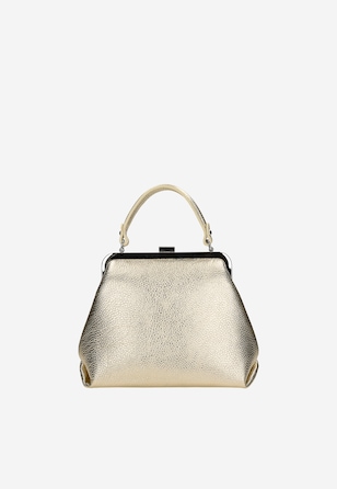 Malá zlatá kabelka s rámom