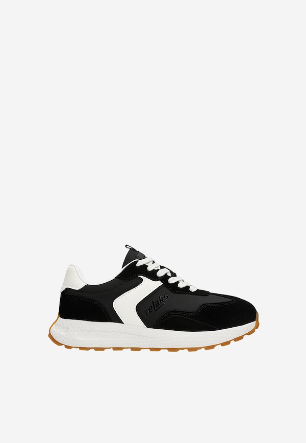 Czarno-białe sneakersy RELAKS
