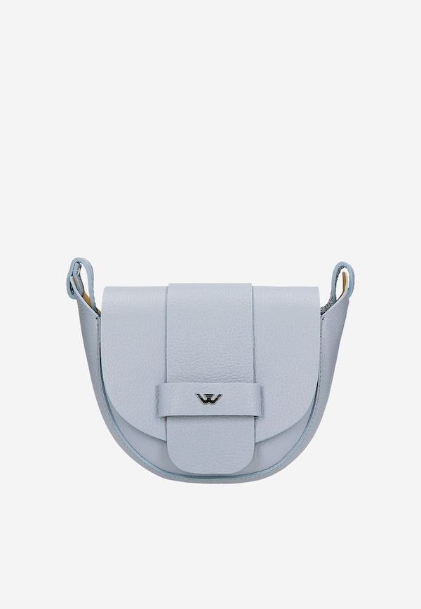 Jasnoniebieska torebka damska saddle bag