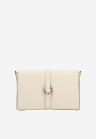 Decentní kožená béžová kabelka pro každodenní nošení