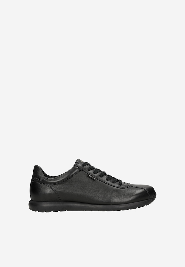 Czarne damskie półbuty typu sneakersy