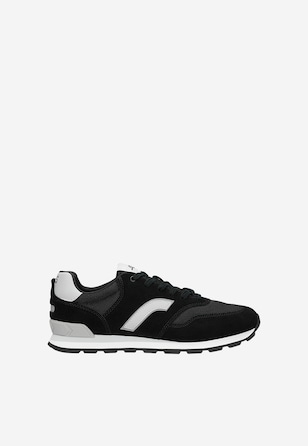 Czarne sportowe sneakersy RELAKS