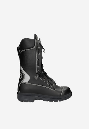 Wysokie trzewiki strażackie ze skóry licowej