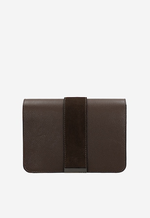 Ciemnobrązowa czekoladowa torebka damska crossbody