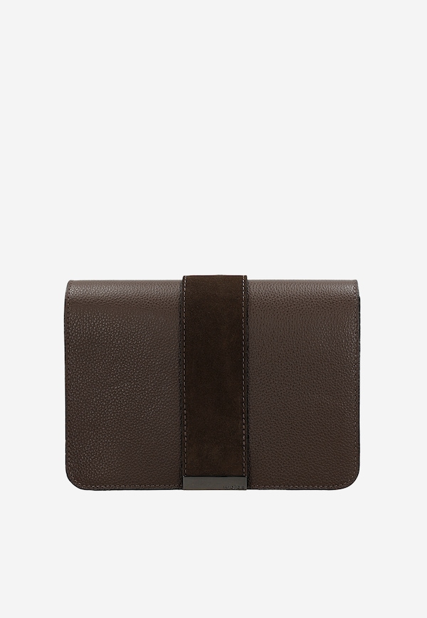 Ciemnobrązowa czekoladowa torebka damska crossbody