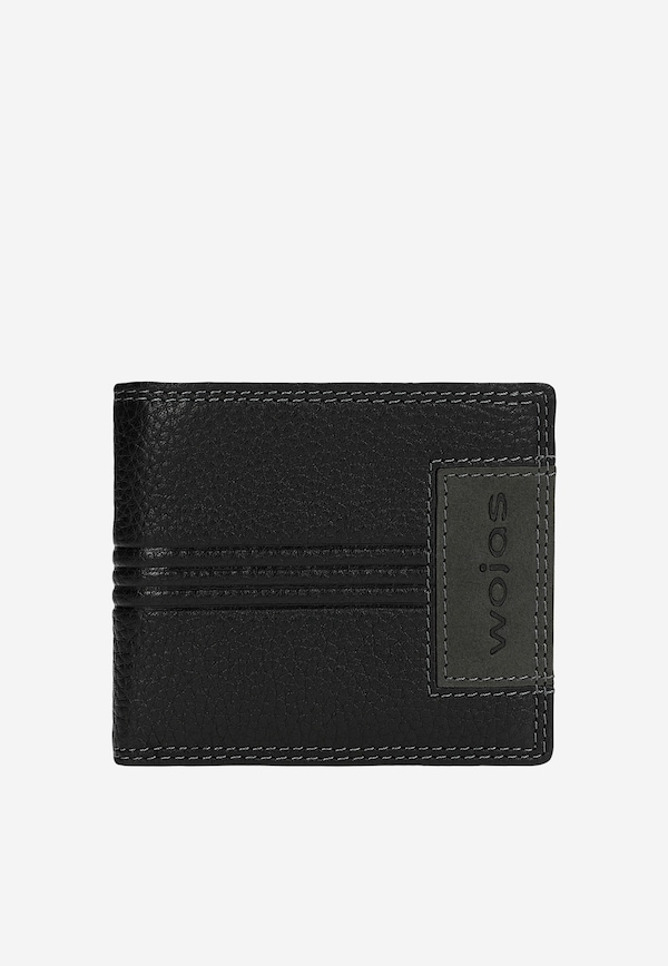 Černá pánská peněženka z texturované kůže
