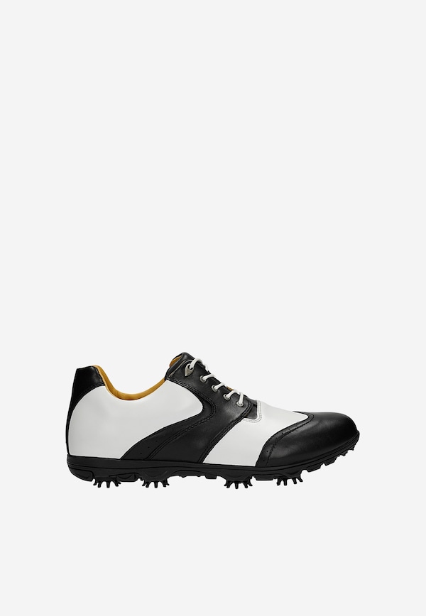 Czarne męskie półbuty golfowe