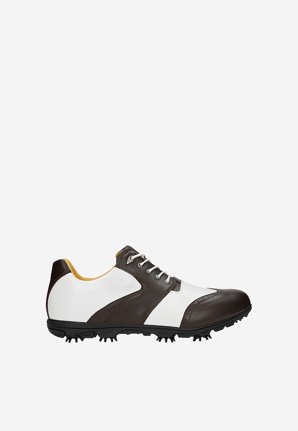 Brązowe męskie półbuty golfowe