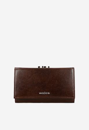 Hnedá kožená dámska peňaženka s RFID blokádou
