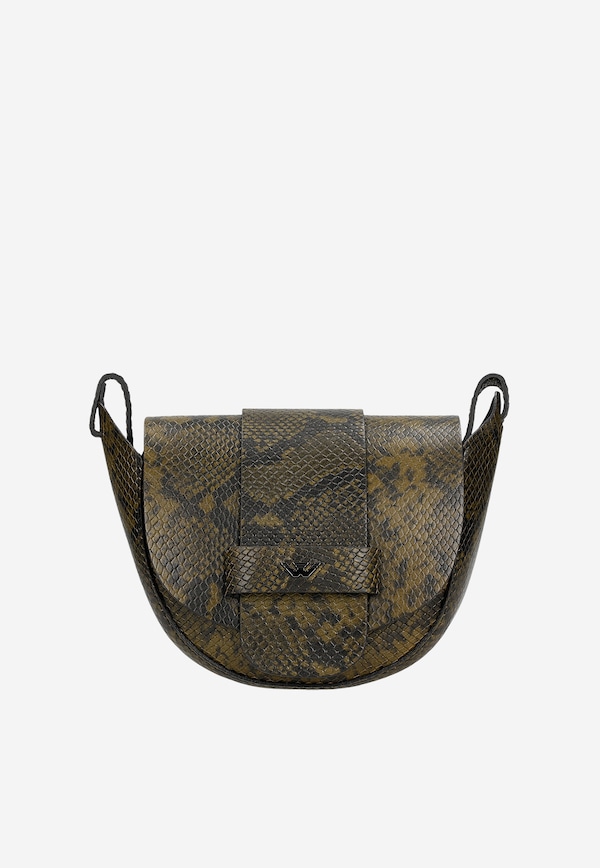 Malá půlkulatá kabelka se zvířecím vzorem