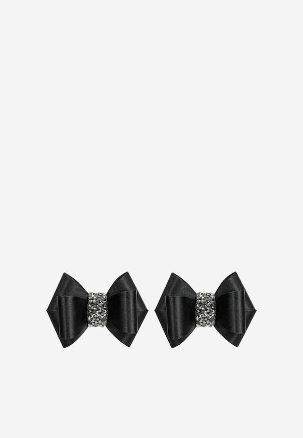 Saténové mašle na topánky vo forme klipsov