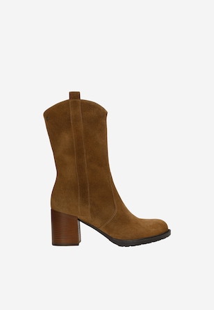 Vysoké členkové topánky na podpätku