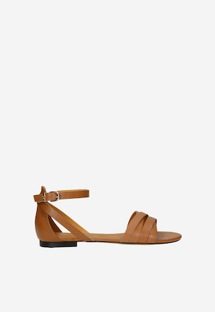 Brązowe sandały damskie w stylu urban