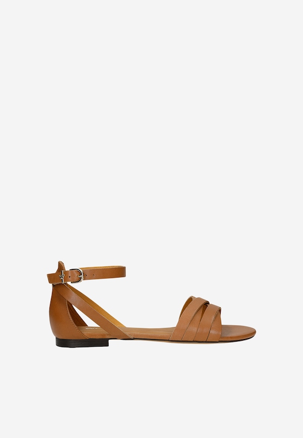 Brązowe sandały damskie w stylu urban