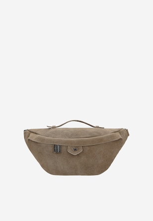 Duża beżowa nerka z dwoiny