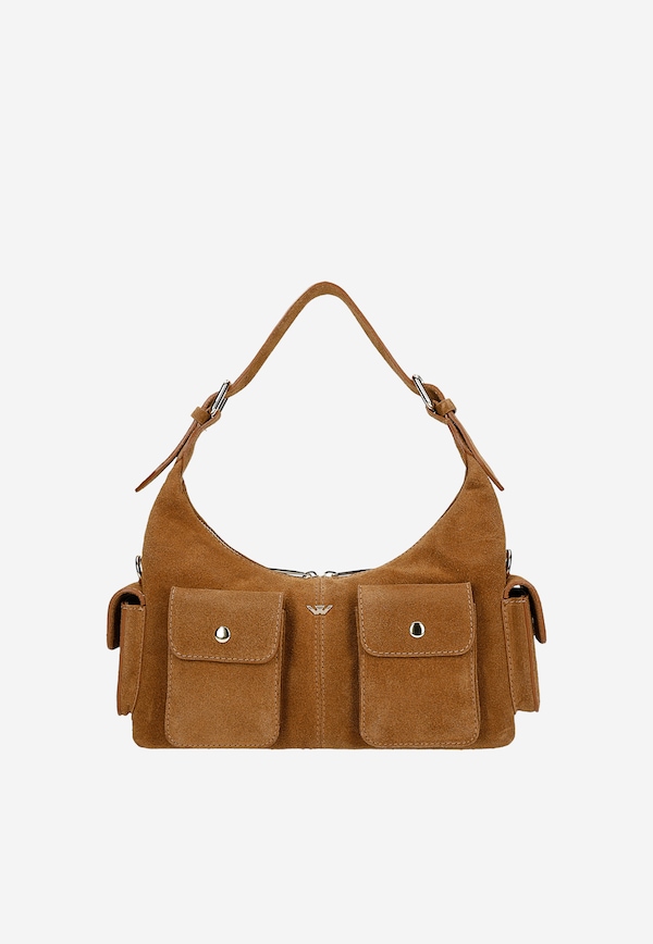 Brązowa torebka damska z dwoiny