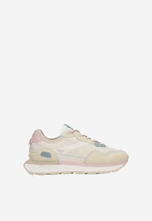 Pastelowe sneakersy damskie RELAKS  na masywnej podeszwie
