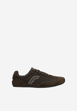 Čokoládové barefoot sneakersy na tenkej podrážke RELAKS