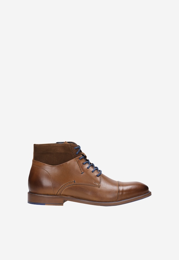 Brązowe trzewiki męskie