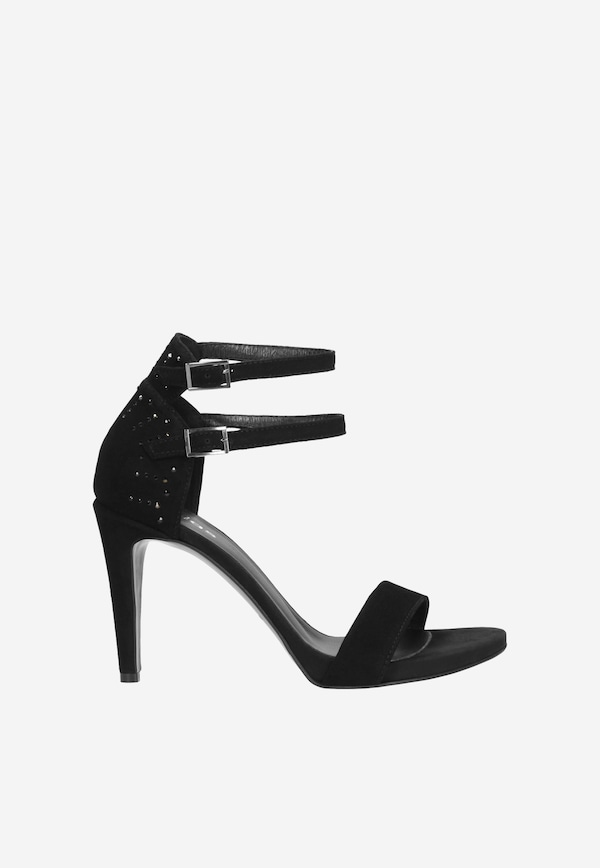 Czarne sandały damskie