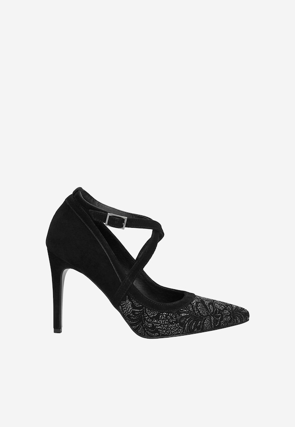 Czarne czółenka damskie