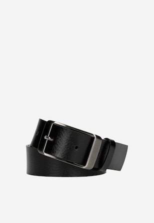 Široký dámsky kožený opasok v minimalistickom dizajne