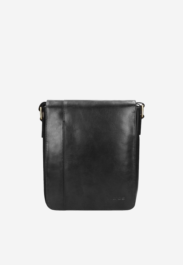 Men's black shoulder bag
