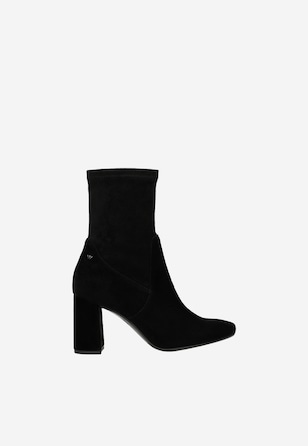 Botine velur negre damă