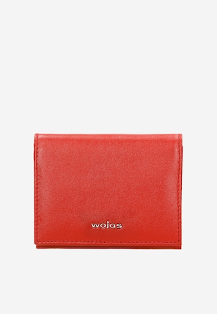 Skórzany portfel damski w kolorze czerwonym