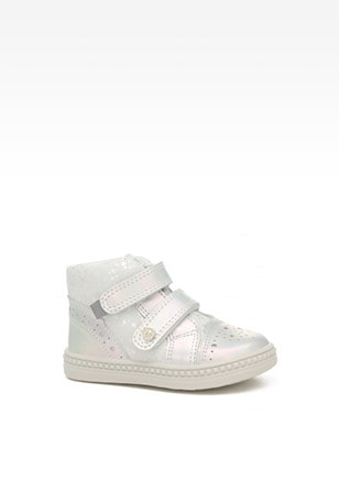 Sneakers BARTEK 91764-025, dla dziewcząt, biało-srebrny