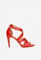 Czerwone sandały na szpilce 76045-55
