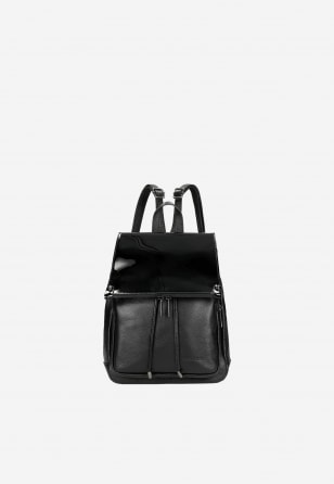 Černý městský batoh dámský z kvalitní kůže 80073-31