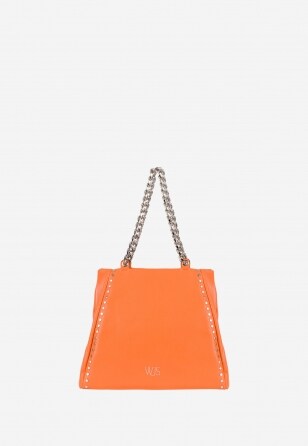 WJS pojemna torebka damska w kolorze pomarańczowym