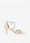Eleganckie jasnoróżowe sandały damskie na obcasie 76064-54