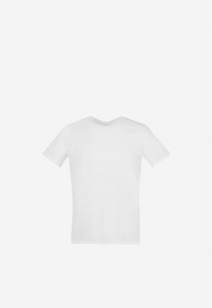 Biała koszulka męska V