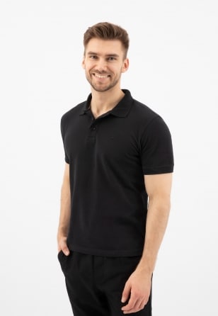 Męska koszulka polo w kolorze czarnym