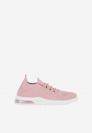 WJS różowe materiałowe sneakersy damskie WJS64065-15